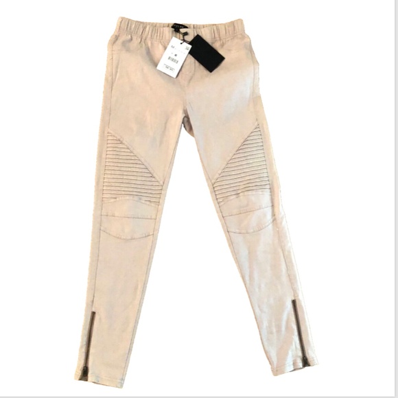 NWT BEULAH Moto Jeggings, Dusty Pink w/ Ankle zipper - OP7019 - Picture 2 of 15